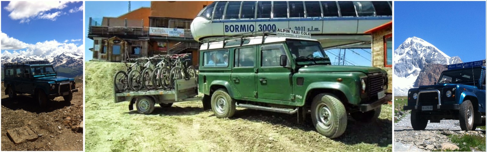 Bormio 3000 con jeep taxi
