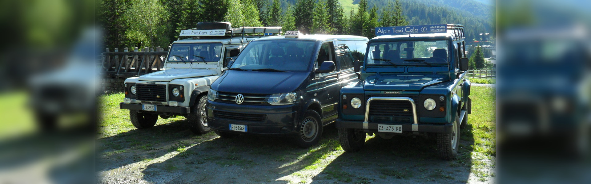 il parco macchine di AlpinTaxi